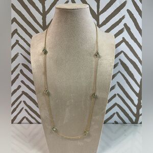 New Kate Spade Lady Marmalade Mint Green & Gold Long Necklace